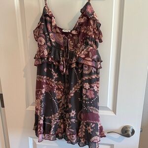 Kimchi Blue Floral Tie-Front Dress